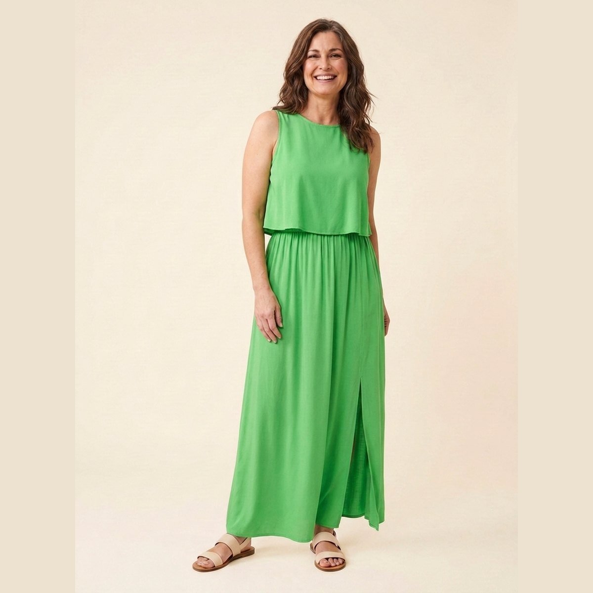 Gina Maxi Dress | Cotton Blend, Sleeveless Summer Dress 9