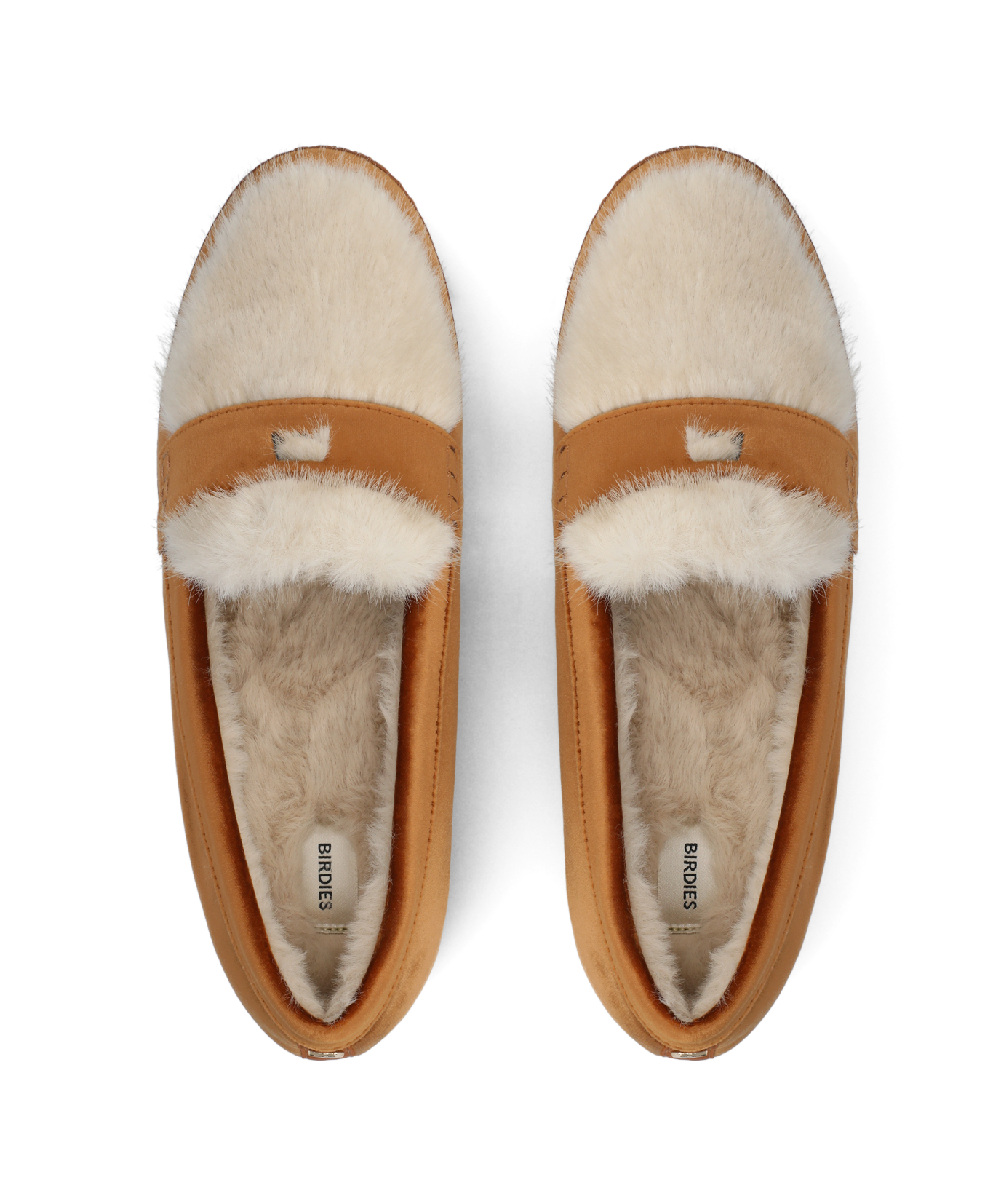 Haven Loafer Slipper | Tan Velvet, Faux Fur Lining, Anatomic Footbed 2