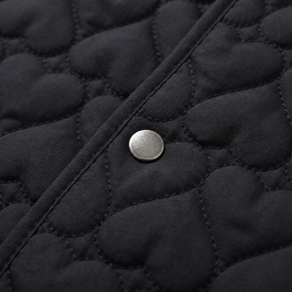 Haven Quilted Jacket | Lightweight Heart Pattern, Flattering Silhouette 5