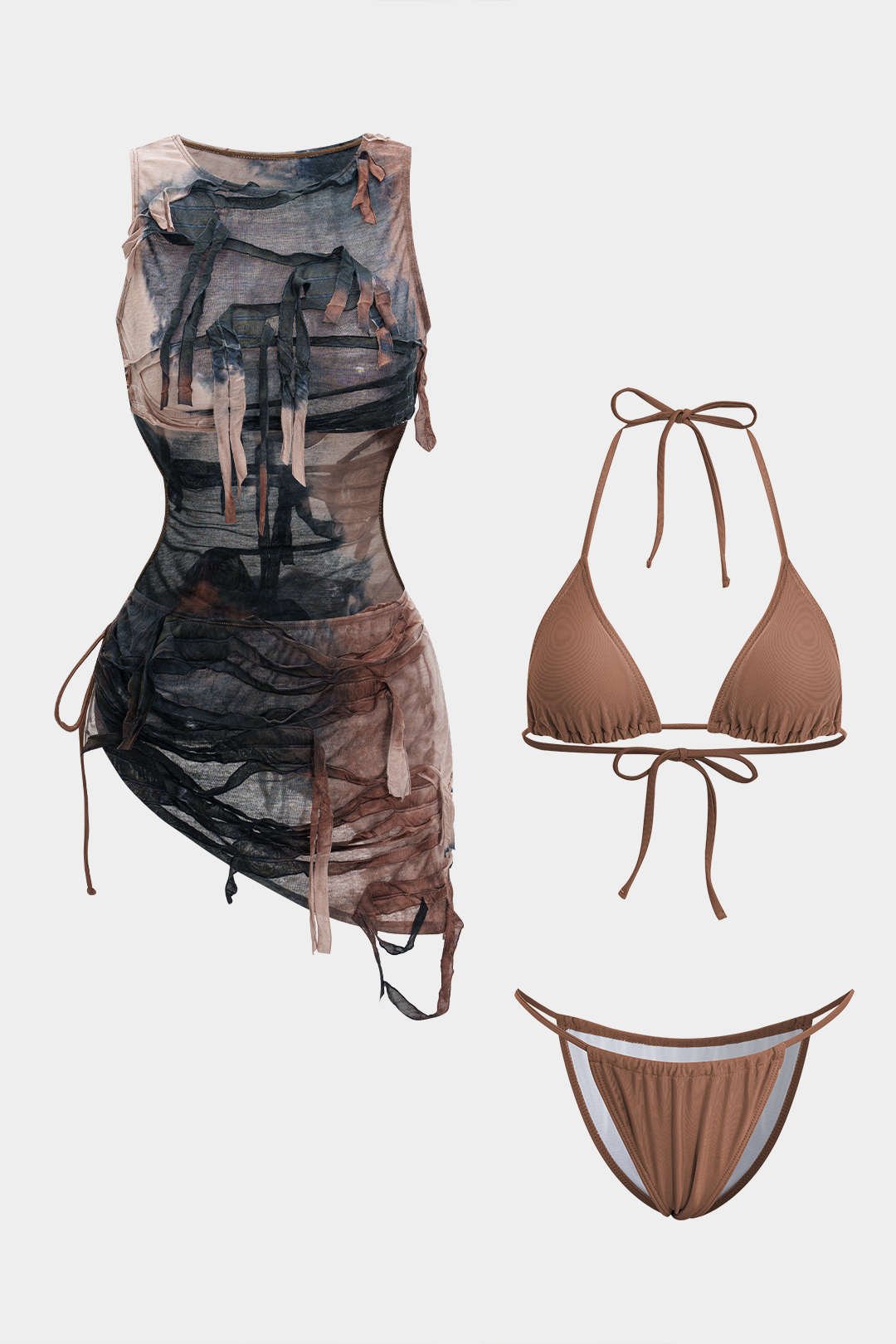 Haven Sarong Set | Fitted Swimwear, Unique Prints 1