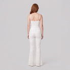Haven Velvet Jumpsuit | White Sequin Detail, Corseted Fit 3