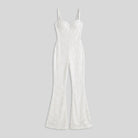 Haven Velvet Jumpsuit | White Sequin Detail, Corseted Fit 4