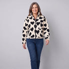 Haven Women's Jacket | Reversible Heart Pattern, Soft and Cosy 3