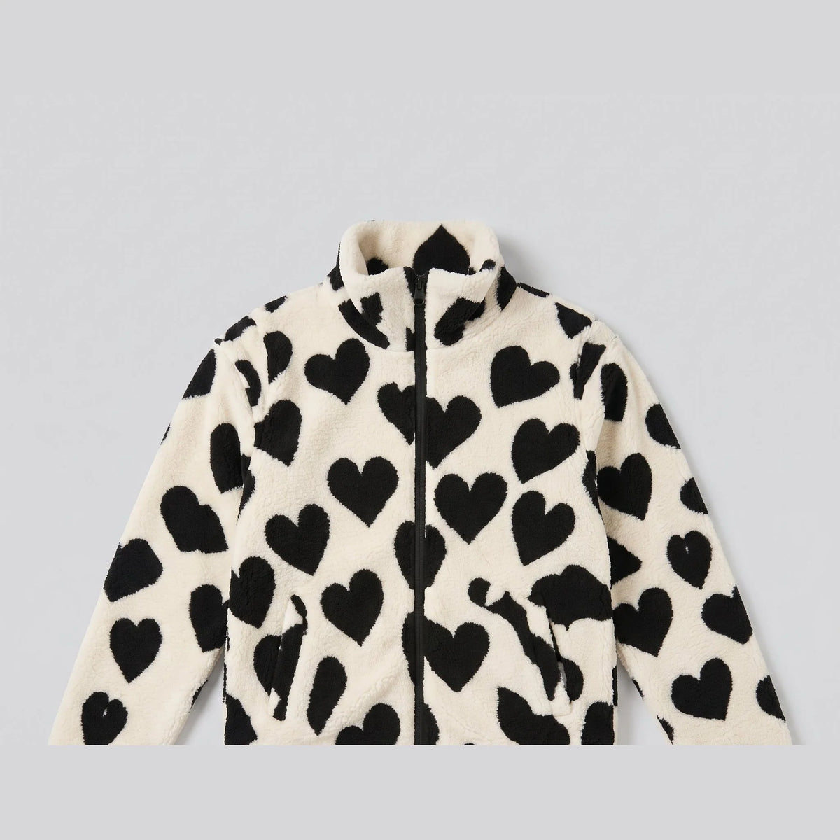 Haven Women's Jacket | Reversible Heart Pattern, Soft and Cosy 5