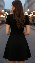 Ivy Midi Dress | High Neck, Belted Waist, Smooth Fabric 3