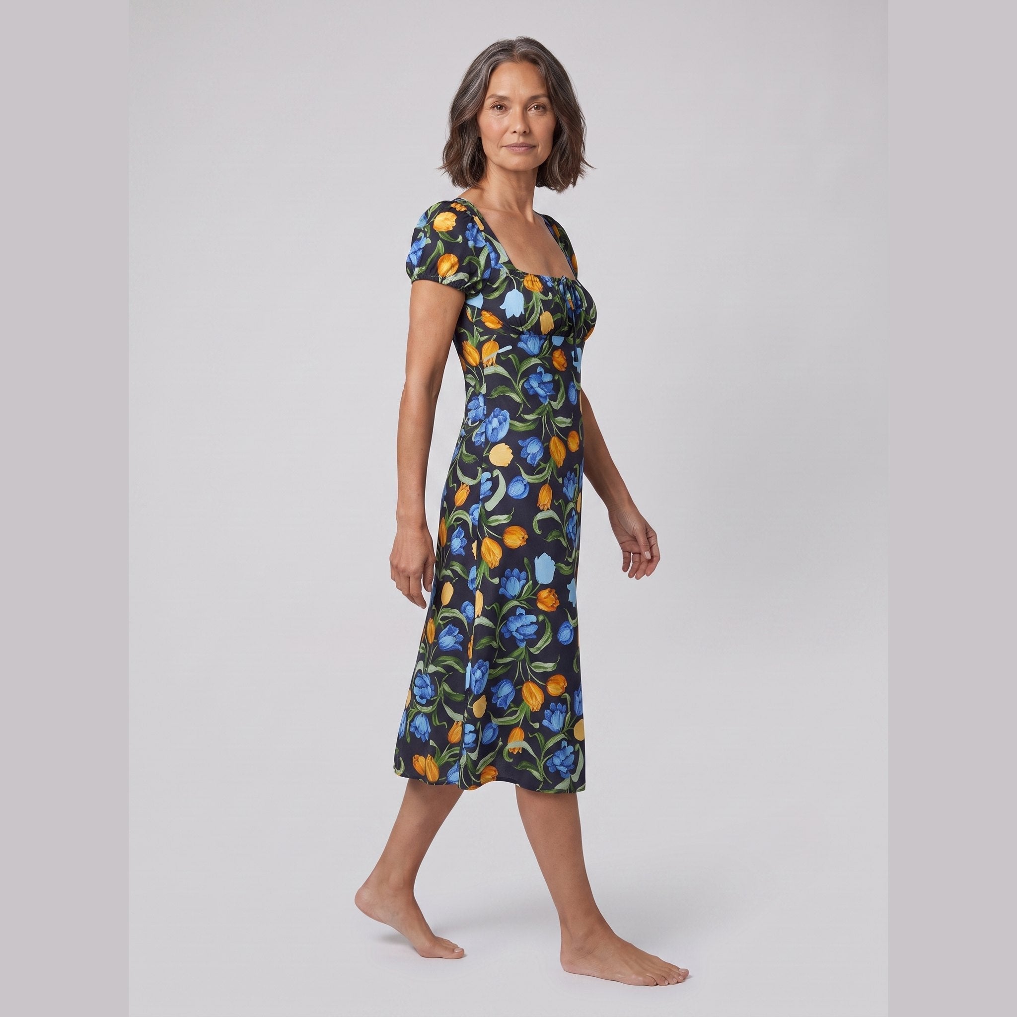 Ivy Summer Dress | Floral Print, Square Neckline, Lightweight 2