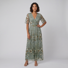Jade Floral Maxi Dress | Soft Cotton, Tailored Fit Summer Dresses 0