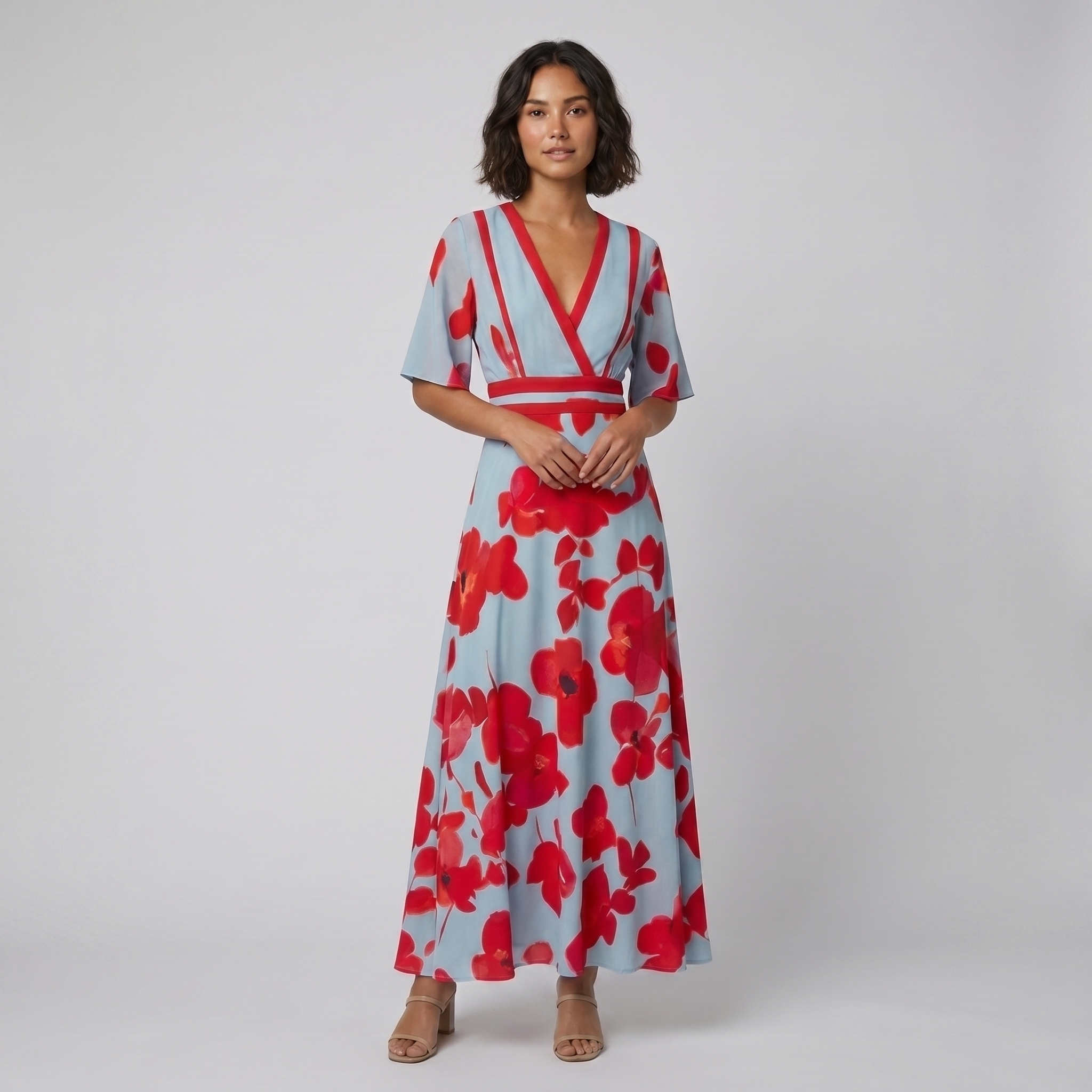 Jade Floral Maxi Dress | Soft Cotton, Tailored Fit Summer Dresses 2