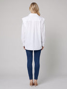 Jara White Blouse | 100% Cotton, Puff Sleeve Top 2