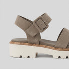 Jovia Black Platform Sandals | Adjustable Buckled Strap, Padded Insole 2