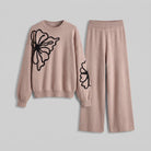Juno Knit Lounge Set | Lightweight Floral Knitted Co-Ord Set for Women 4
