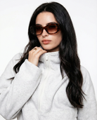 Karma Spade Sunglasses | Oversized Tortoise Frame, UV-Protective Lenses 5