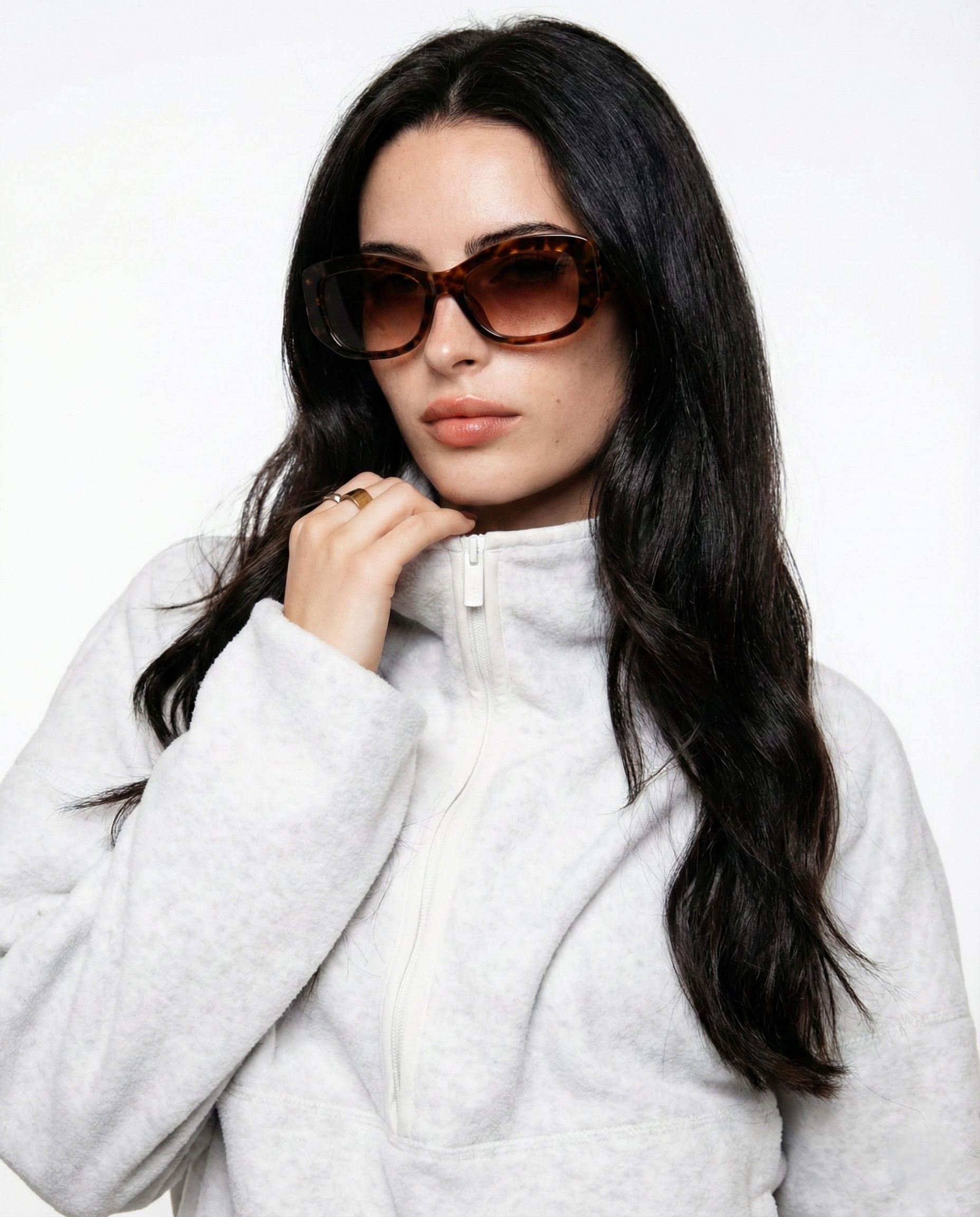 Karma Spade Sunglasses | Oversized Tortoise Frame, UV-Protective Lenses 5