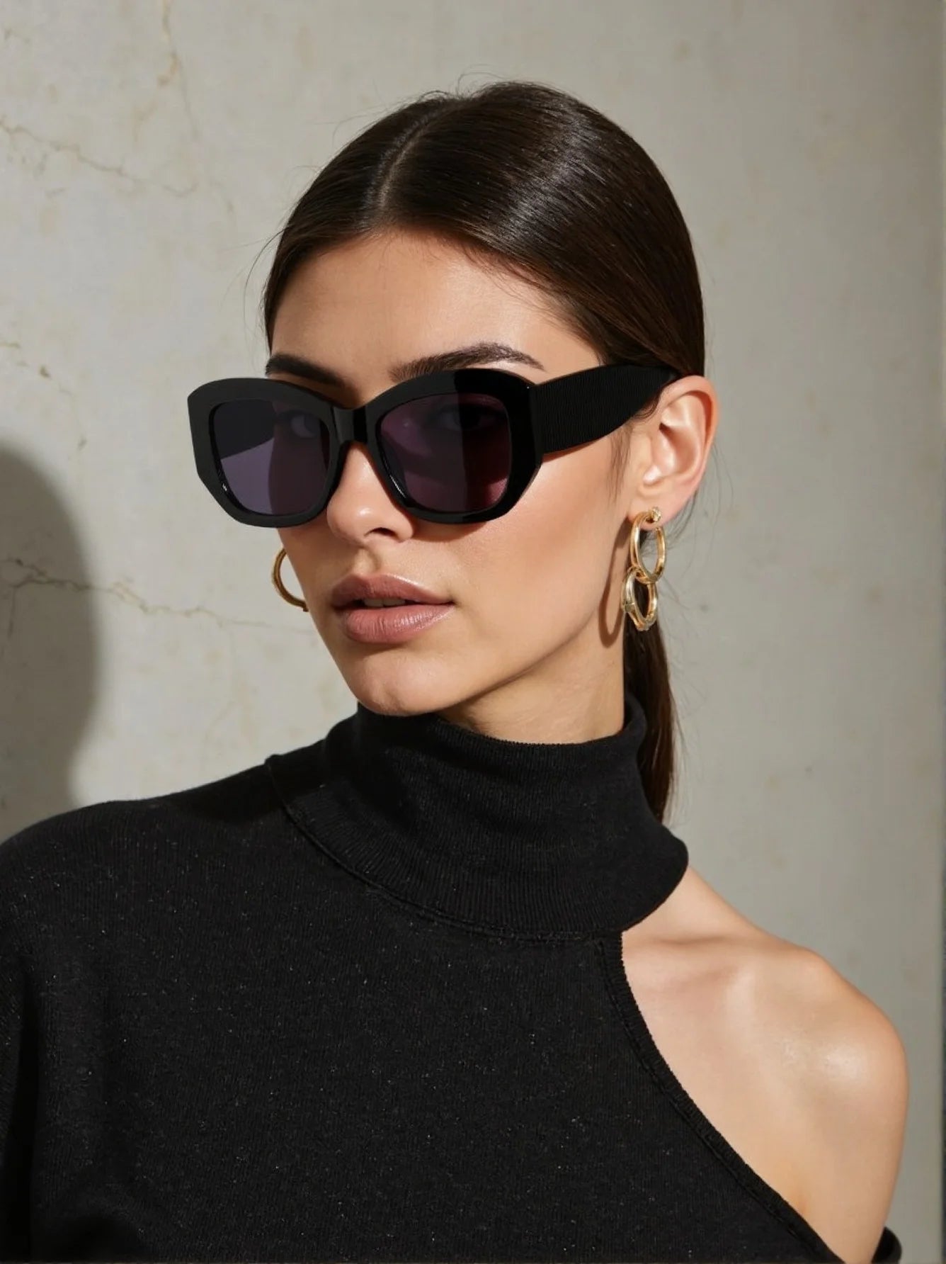 Karma Spade Sunglasses | Oversized Tortoise Frame, UV-Protective Lenses 8