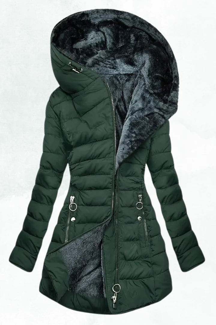 Kate | Women's Hooded Quilted Coat | Fur-Lined 5