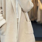 Kira Knit Cardigan | Wool-Blend, Open Front with Pockets for Women 4