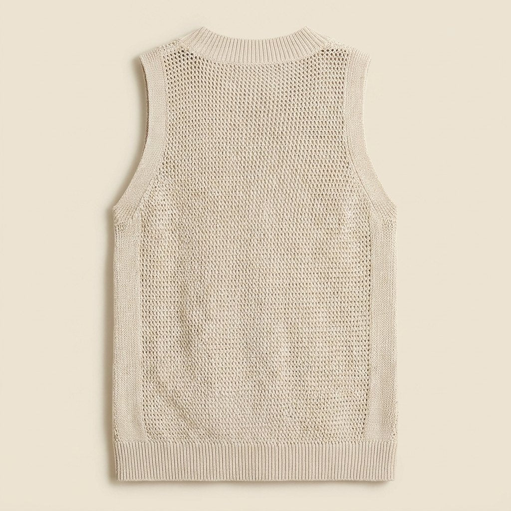 Kira White Tank Top for Women | Soft Knit, Regular Fit 2