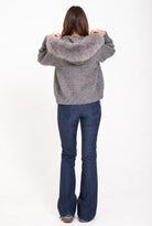 Knit Fur Hooded Coat 5
