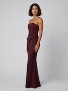Kora Maxi Dress | Strapless Corset Bodice, Lace-Up Back, Floor-Length 1