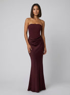 Kora Maxi Dress | Strapless Corset Bodice, Lace-Up Back, Floor-Length 5