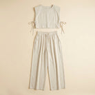 Lina Two Piece Pants Set | Lightweight Linen Blend, Wide Leg Design 3