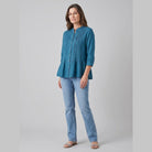 Lina Women's Tunic | Organic Linen, Loose Fit Tunic Top 1
