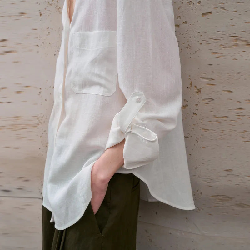 Lino Classic Shirt | 100% Pure Linen, Oversized Fit 4