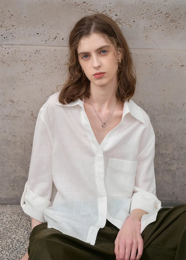 Lino Classic Shirt | 100% Pure Linen, Oversized Fit 5