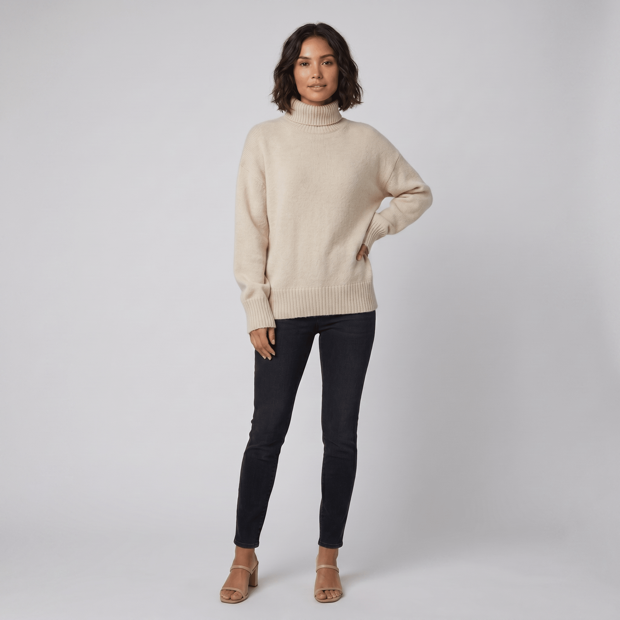 Liora Cashmere Sweater | Soft Turtleneck, Classic Fit for Women 0