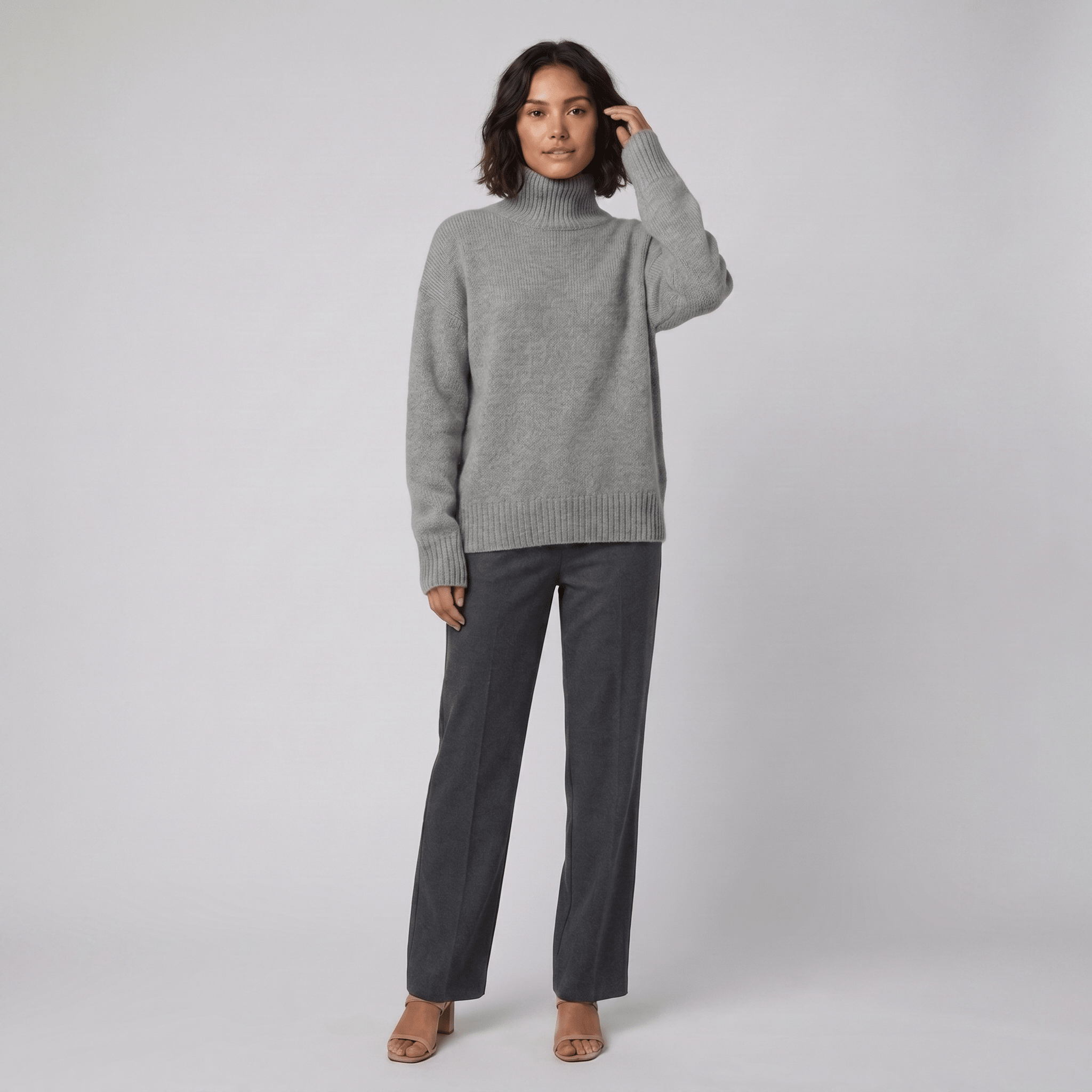 Liora Cashmere Sweater | Soft Turtleneck, Classic Fit for Women 1