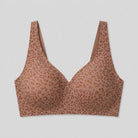 Liora Leopard Bra | Wireless, Soft Breathable Fabric, V-Neck Design 0