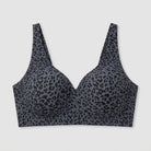 Liora Leopard Bra | Wireless, Soft Breathable Fabric, V-Neck Design 1