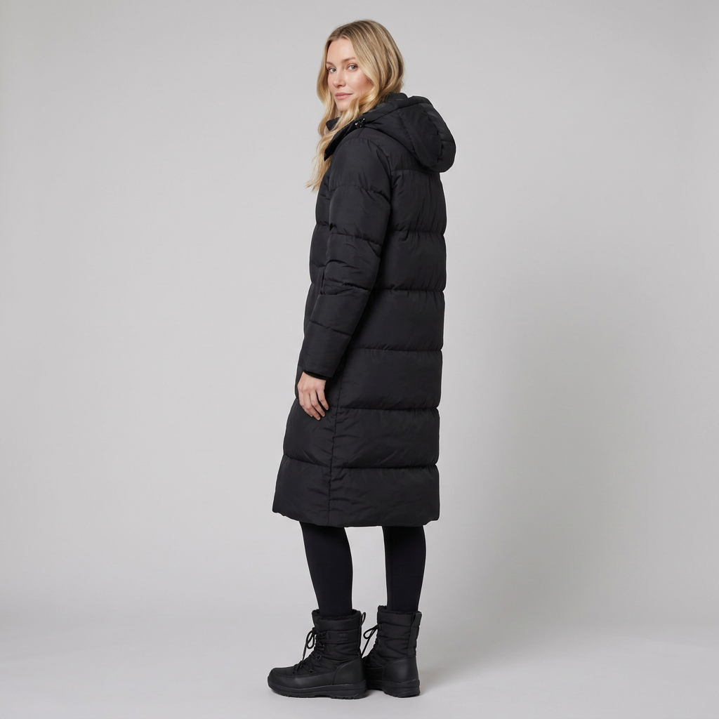 Liora Long Puffer Coat | Hooded, Insulated, Wind-Resistant Outerwear 2