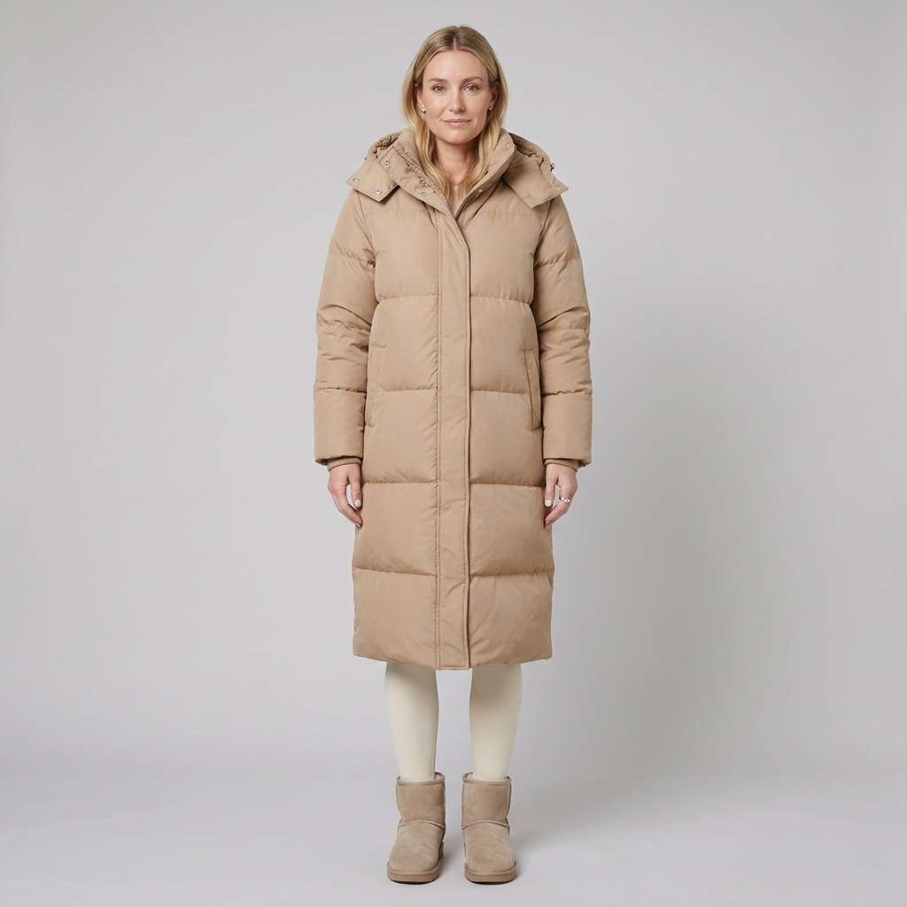 Liora Long Puffer Coat | Hooded, Insulated, Wind-Resistant Outerwear 7