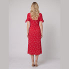 Liora Midi Dress | Floral Print, Slim Fit, V-Neck for Wedding Guests and Summer Events 3