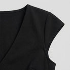 Liora Women's Blouse | V Neck, Cap Sleeve, Mid-Weight Polyester 5