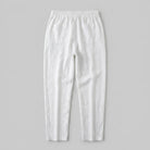 Liora Women's Pants | White Linen, Drawstring Waist, Relaxed Fit 6