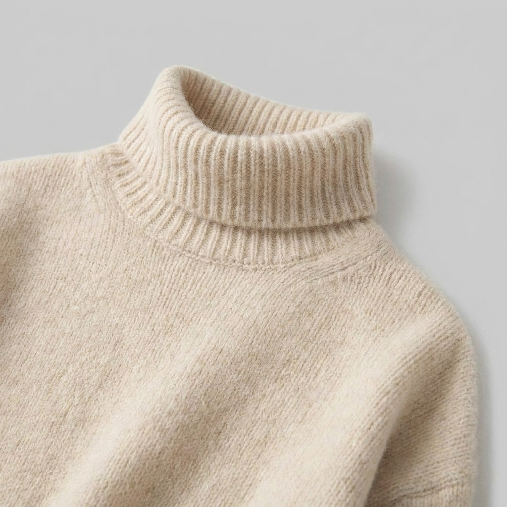 Liora Women's Sweater | Black Turtleneck Knitwear, Cozy High Collar 4