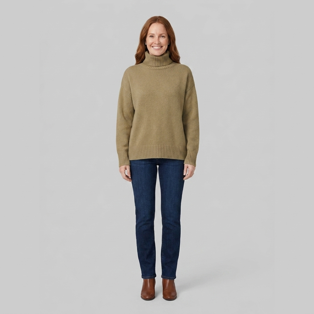 Liora Women's Sweater | Black Turtleneck Knitwear, Cozy High Collar 7