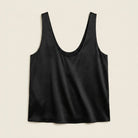 Lissia Satin Tank Top | Plunging U-Neck, Relaxed Fit 3