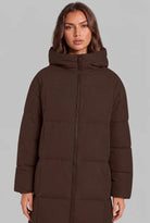 Long Hooded Puffer Coat 1