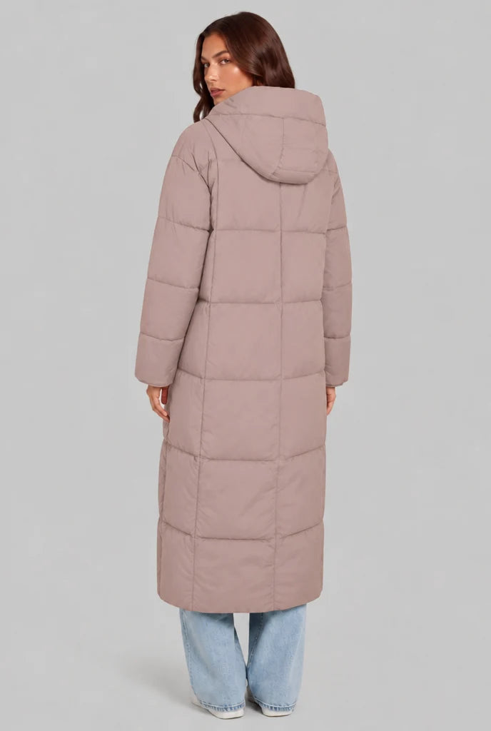 Long Hooded Puffer Coat 7