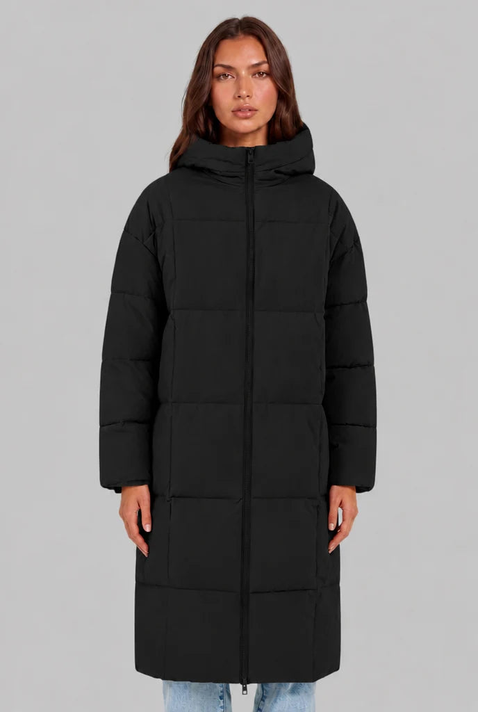 Long Hooded Puffer Coat 8
