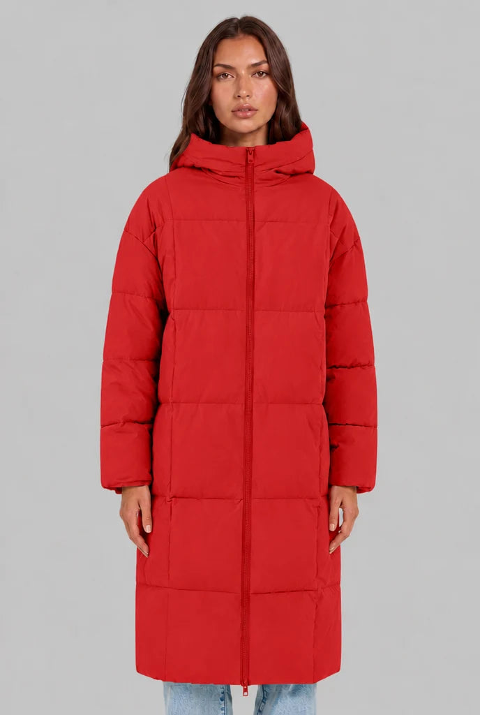 Long Hooded Puffer Coat 9