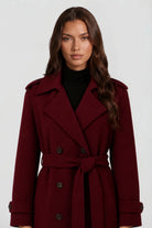 Long Tailored Wool Trench Coat 1