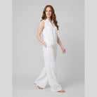 Luna Jumpsuit | Breathable Cotton-Linen Blend, Sleeveless Design 1