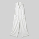 Luna Jumpsuit | Breathable Cotton-Linen Blend, Sleeveless Design 2