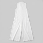 Luna Jumpsuit | Breathable Cotton-Linen Blend, Sleeveless Design 3