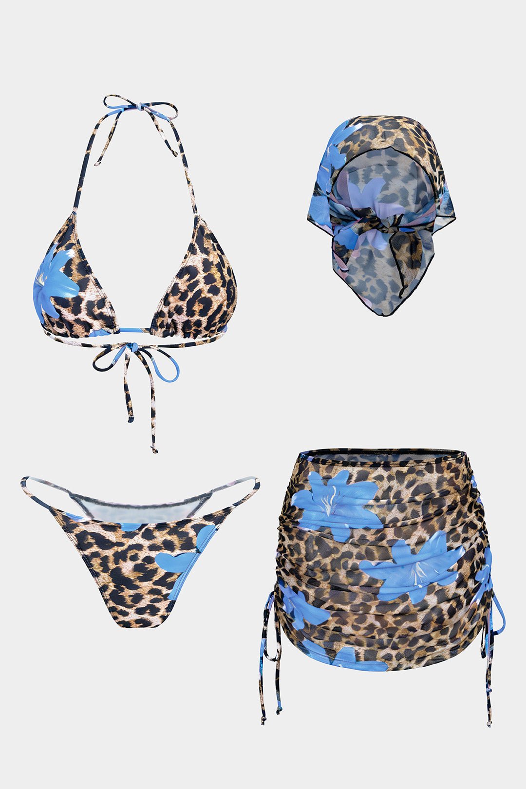 Luna Tie-Up Bikini Set | Unique Print, Comfortable Polyester 2