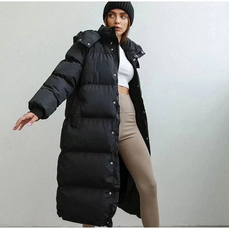 Maja Long Puffer Jacket | Lightweight Down Insulation, Breathable Shell 0